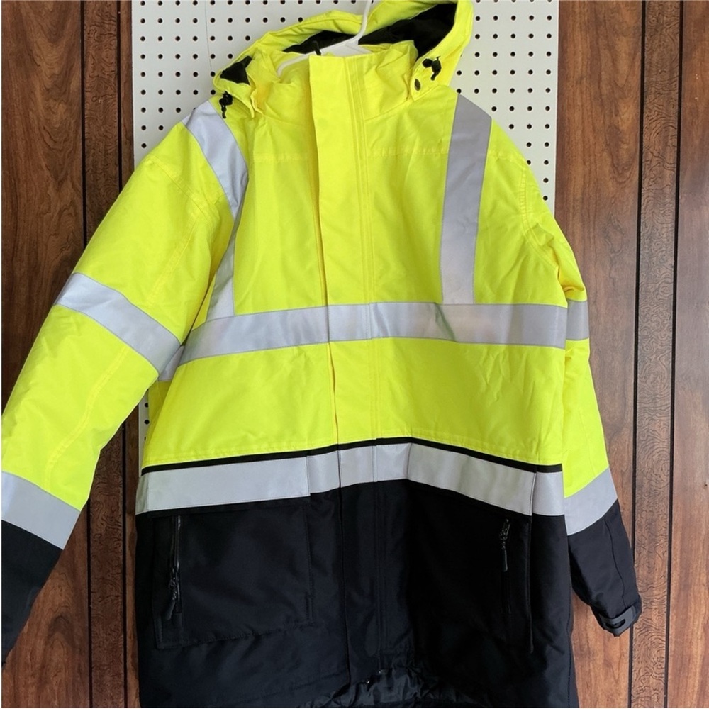 Port Authority Yellow and Black Bomber Jacket
